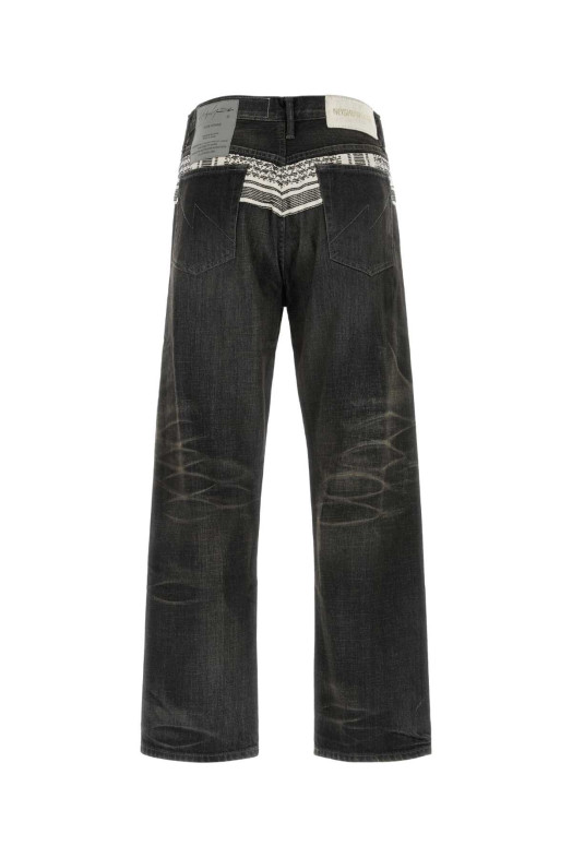 Black denim jeans Black YOHJI YAMAMOTO (HKP94065)