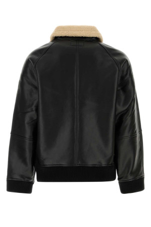 Black synthetic leather Shepton Jacket CARHARTT WIP (I035974)