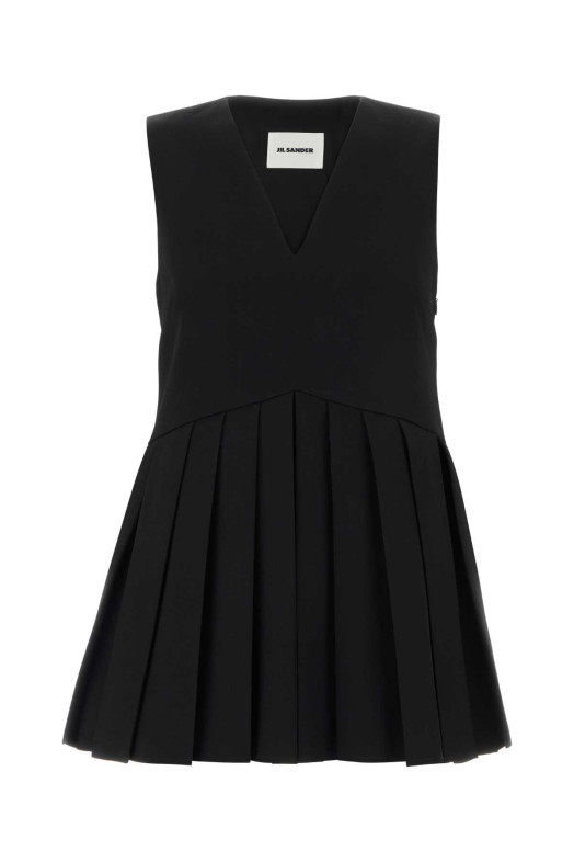 Black wool top JIL SANDER (J01NC0175J40002)