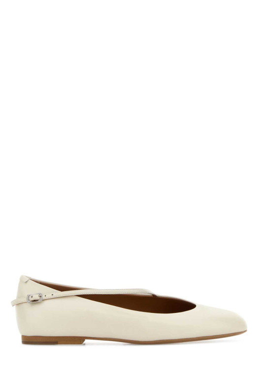 White leather Elyss ballerinas JIL SANDER (J16WZ0020P7689)