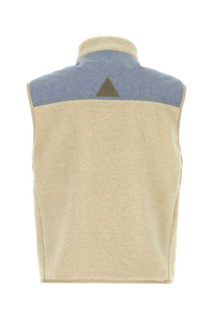Sand teddy fabric sleeveless jacket MONCLER GRENOBLE (L10978G0000689AGK)