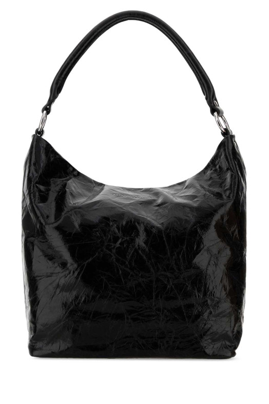 Black leather shopping bag MM6 MAISON MARGIELA (SB5ZL0004P8804)