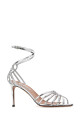 Silver leather Sweetheart sandals Silver AQUAZZURA (SWHMIDS0SSY)