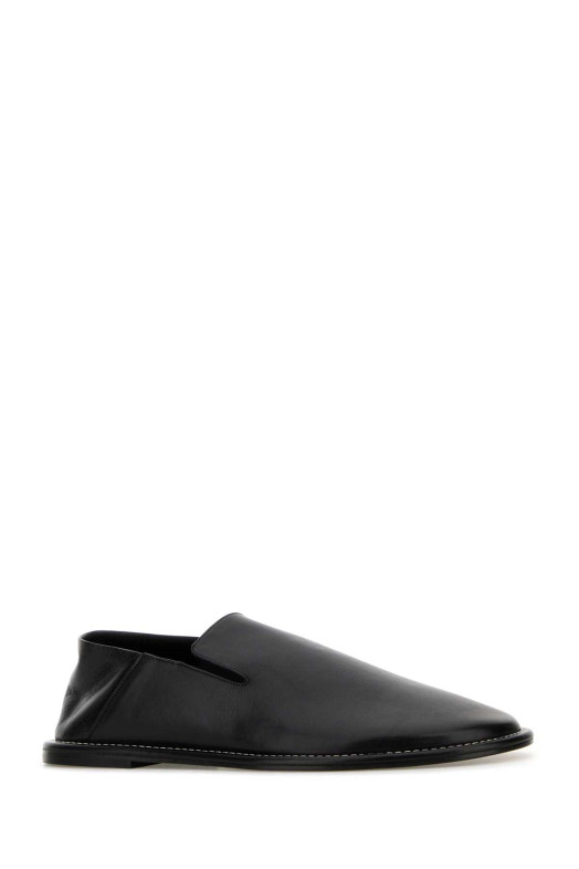 Black leather loafers AMI (USV059AL0181)