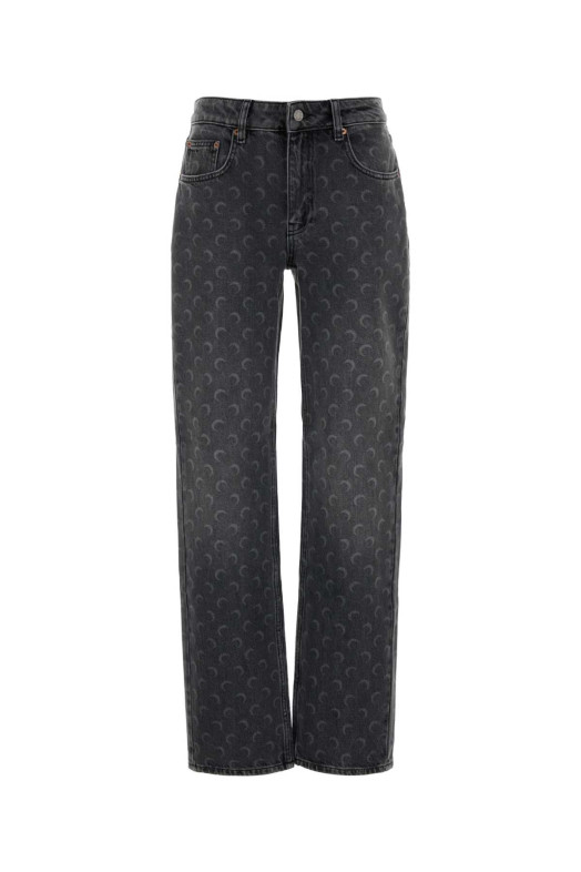 Printed denim jeans MARINE SERRE (WPA128BCDEN0006)