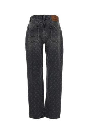 Printed denim jeans MARINE SERRE (WPA128BCDEN0006)