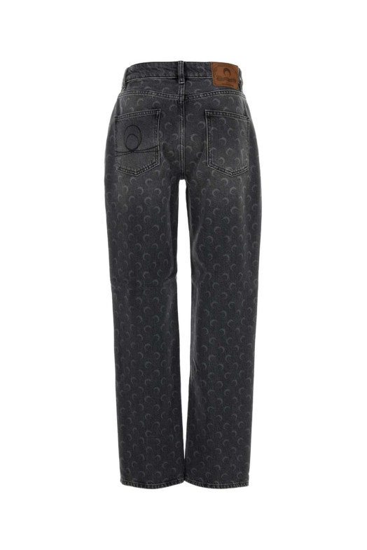 Printed denim jeans MARINE SERRE (WPA128BCDEN0006)