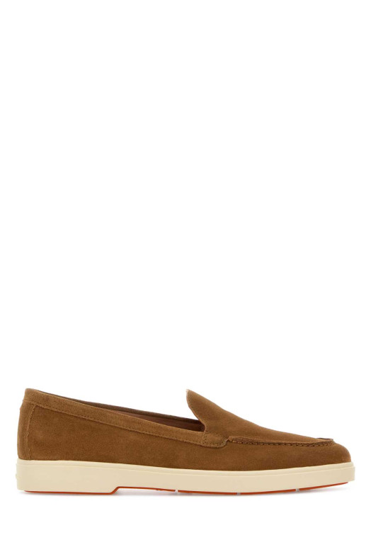 Camel suede Yalta loafers SANTONI (WUYA58856TISNPYL)