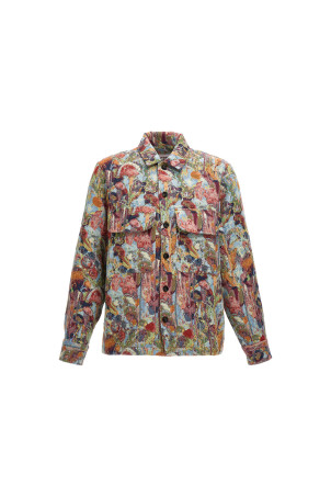 Jacquard overshirt Multicolor