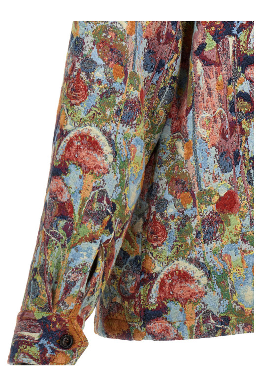Jacquard overshirt Multicolor