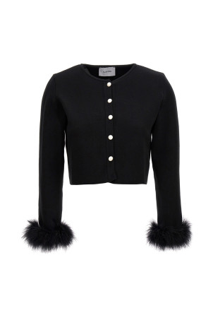 Feather cardigan  Black