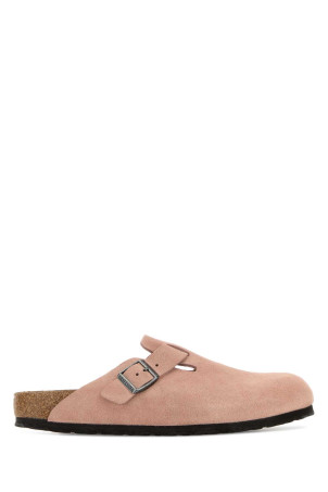 Pastel pink suede Boston slippers BIRKENSTOCK (1031635)