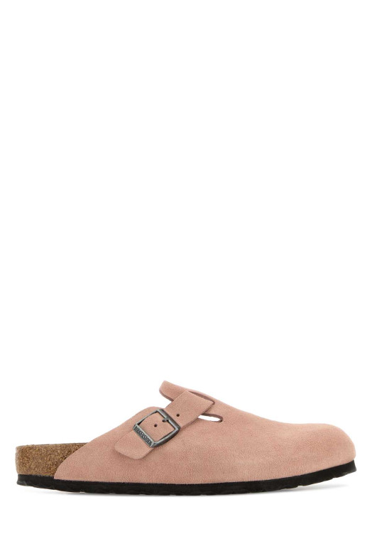 Pastel pink suede Boston slippers BIRKENSTOCK (1031635)