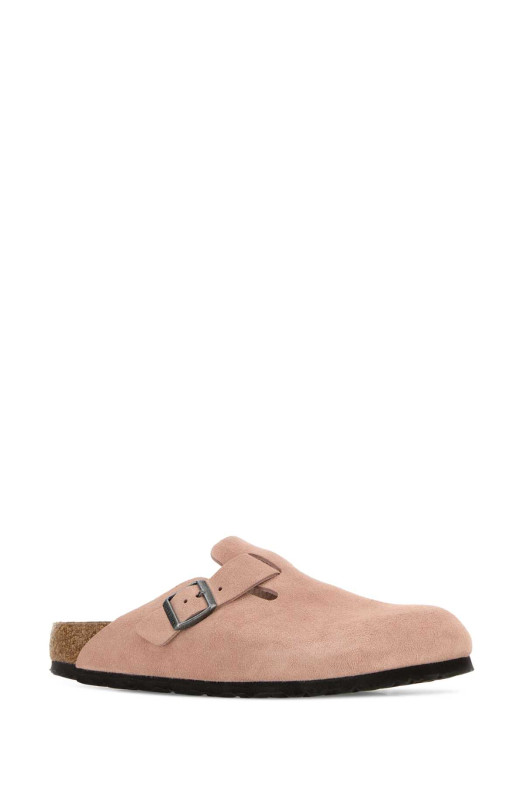 Pastel pink suede Boston slippers BIRKENSTOCK (1031635)