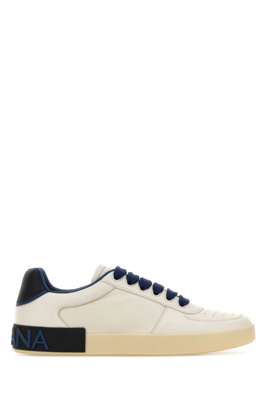Ivory leather Portofino sneakers DOLCE & GABBANA (CS2392A0218)