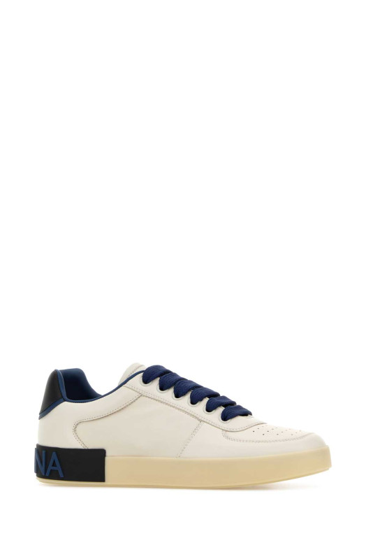 Ivory leather Portofino sneakers DOLCE & GABBANA (CS2392A0218)