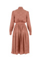Antiqued pink silk shirt dress DOLCE & GABBANA (F6ARQTGDCVH)