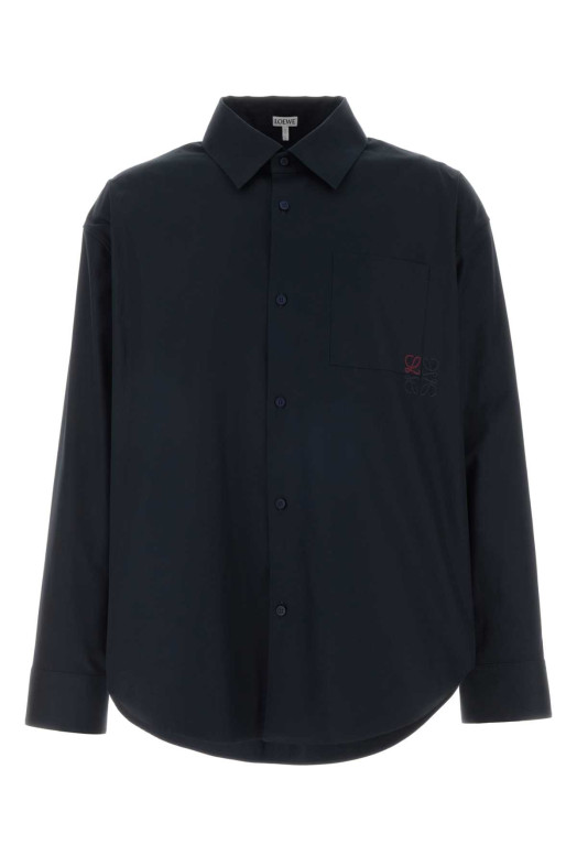 Navy blue cotton shirt LOEWE (H526Y05XAN)