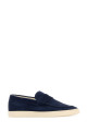 Navy blue suede loafers BRUNELLO CUCINELLI (MZUSOLP312)