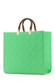 Green leather medium Sunshine shopping bag FENDI (8BH386AMCV)