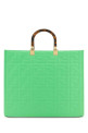 Green leather medium Sunshine shopping bag FENDI (8BH386AMCV)