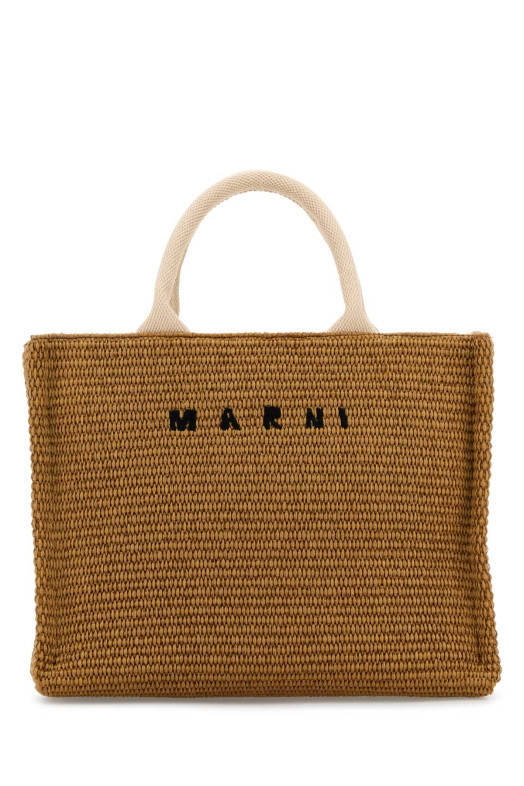 Biscuit raffia small shopping bag MARNI (SHMP0077U0P3860)