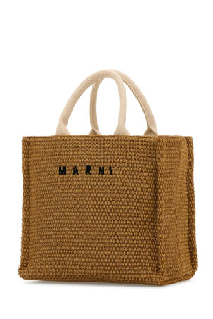 Biscuit raffia small shopping bag MARNI (SHMP0077U0P3860)