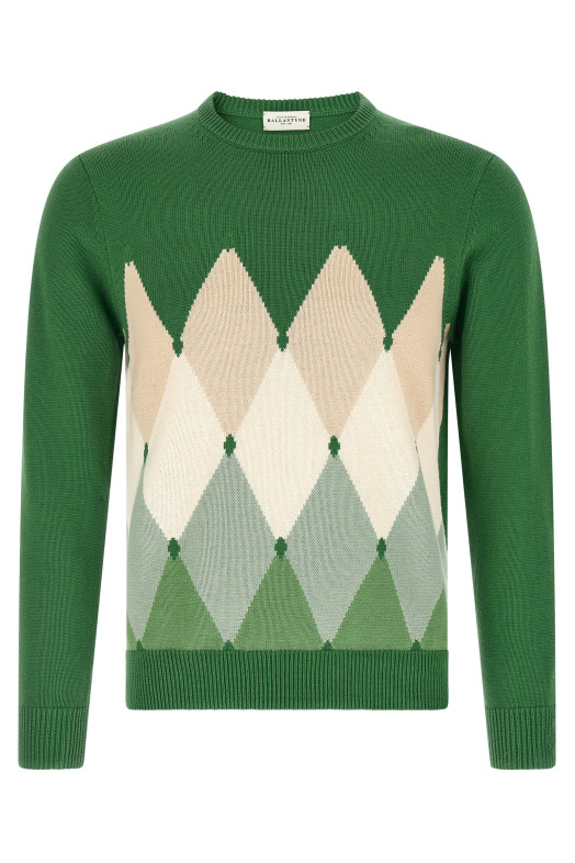 Argyle sweater Green