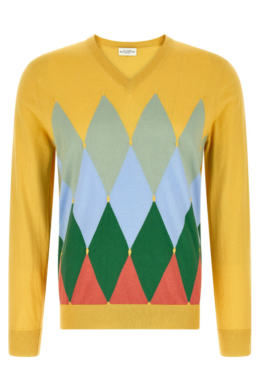 Argyle sweater Yellow