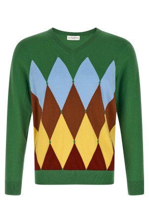 Argyle sweater Green