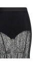 Lace long skirt Black