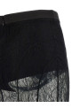 Lace long skirt Black