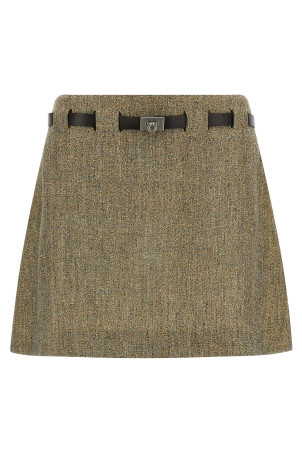 'Gancini' belt skirt Multicolor