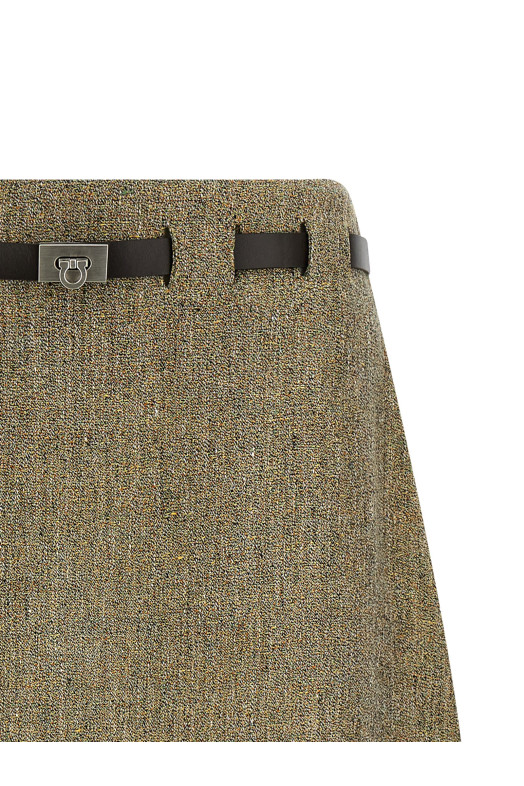 'Gancini' belt skirt Multicolor
