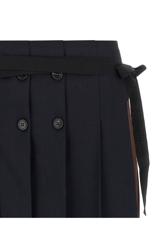 Patchwork skirt Blue