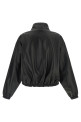 Reversible leather jacket Black