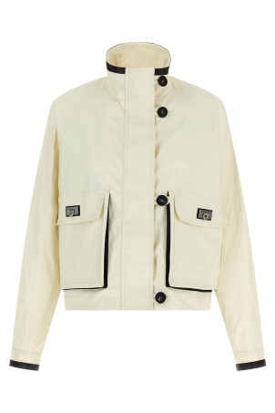 Tech linen jacket White
