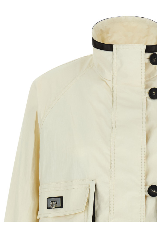Tech linen jacket White