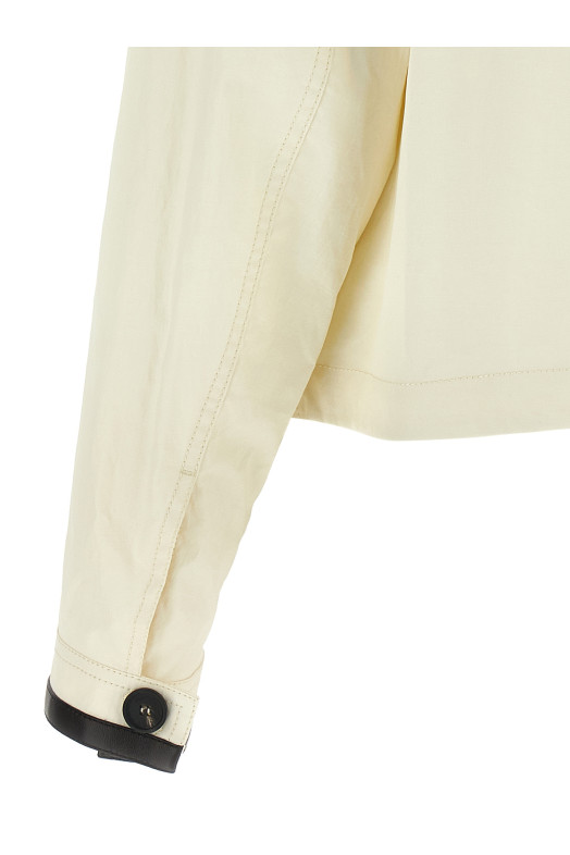 Tech linen jacket White