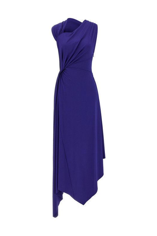'Fluid Drape' dress Blue