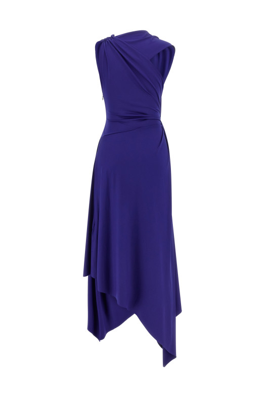 'Fluid Drape' dress Blue