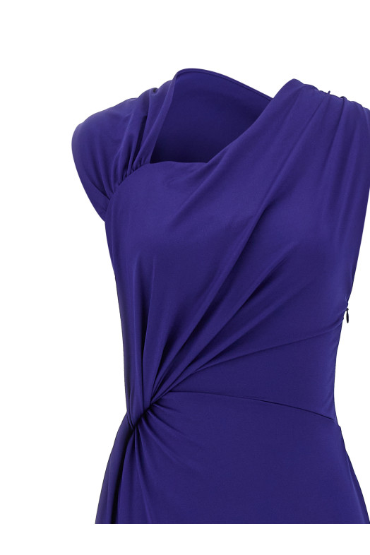 'Fluid Drape' dress Blue