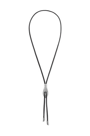 'Snake Bolo Tie' necklace Black