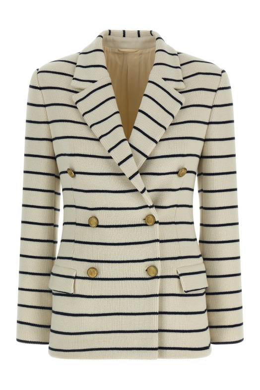 Striped sweater blazer Multicolor