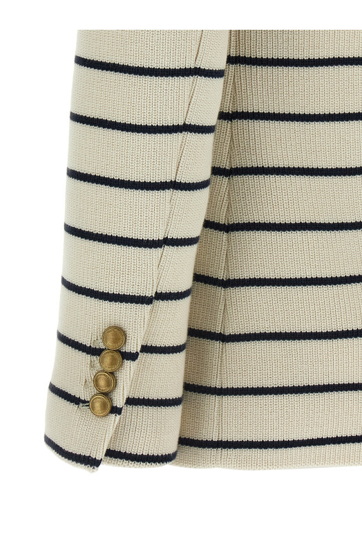 Striped sweater blazer Multicolor