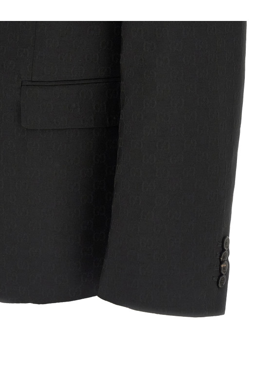 'GG' canvas blazer Black
