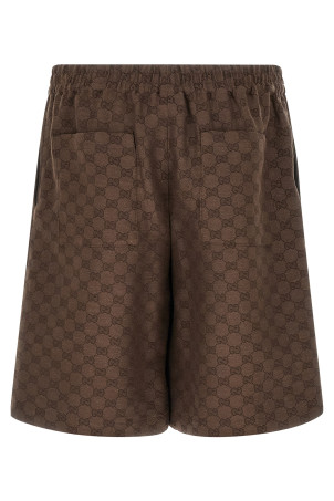 'GG' canvas bermuda shorts Brown
