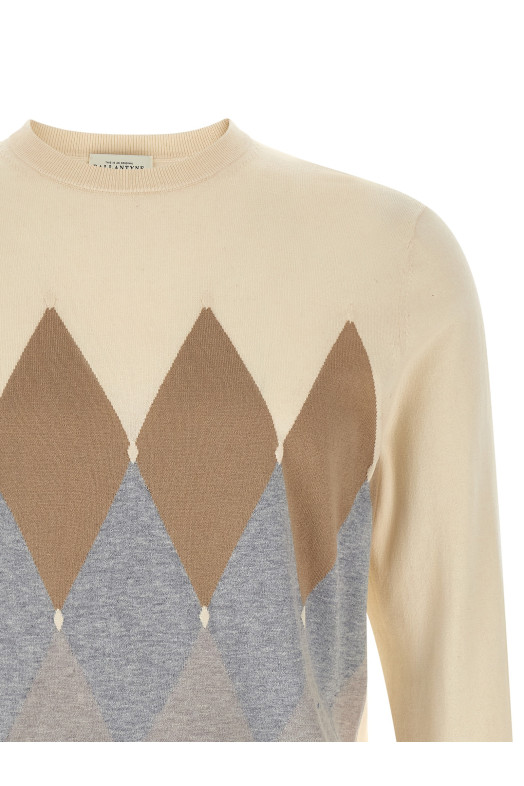 Argyle sweater Beige