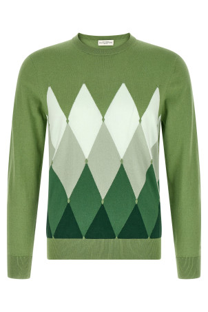 Argyle sweater Green