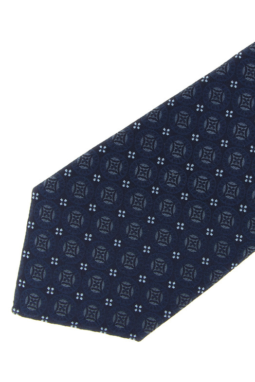 Geometric design tie Blue